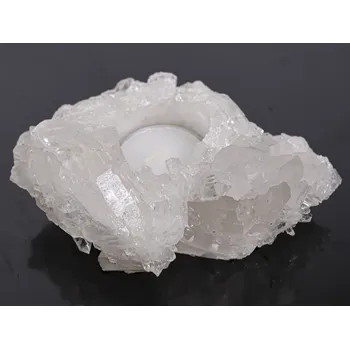 Svícen Magieprirody.cz Křišťál svícen 0.570 kg - svícen na svíčku přírodní #K1718