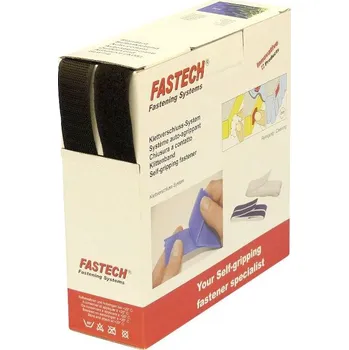 Zip FASTECH® B25-STD999910 pásek se suchým zipem, k našití, háčková a flaušová část, (d x š) 10 m x 25 mm, černá, 10 m