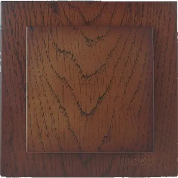 vypínač ELITE - Střídavý schodišťový vypínač č.6 tmavé dřevo - vlašský ořech (SE06/0-D3)