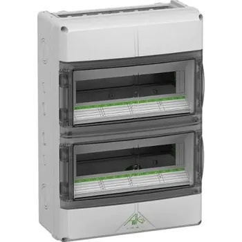 Rozvaděč Skříň s přírubou barva Šedá Polykarbonát 450 x 315 x 155mm Polyuretan