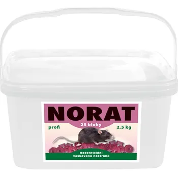 Hubení hlodavce PelGar s.r.o. Norat 25 bloky 2,5 Kg