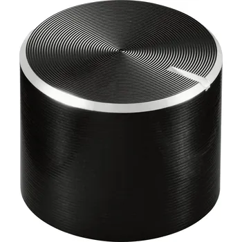 TRU COMPONENTS TC-11613908 otočný knoflík s označením černá (Ø x v) 13 mm x 10 mm hliník, plast 1 ks