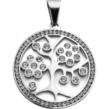 Přívěsek BM Jewellery Přívěsek strom života z chirurgické oceli se zirkony S775120