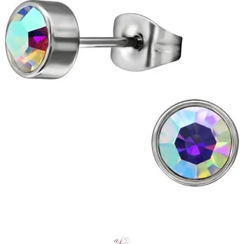 Náušnice Prosperk Náušnice duhové white aurora