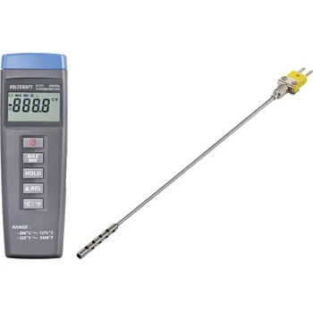 Domácí teploměr VOLTCRAFT K101 plus TP 201 teploměr typ senzoru K