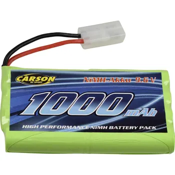 RC vybavení Carson Modellsport 608215 akupack NiMH (modelářství), 9.6 V, 1000 mAh, zástrčka Tamiya