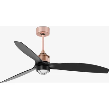 JUST FAN M LED, měď/černá, stropní ventilátor - FARO