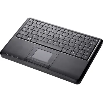 Klávesnice Perixx PERIBOARD-510-PLUS USB klávesnice německá, QWERTZ černá integrovaný touchpad