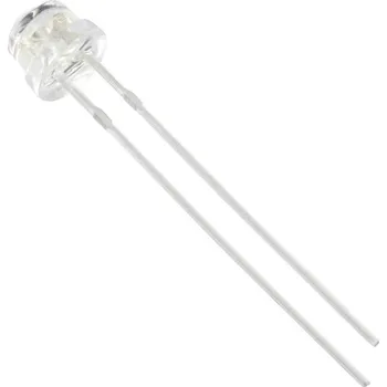 Polovodič HuiYuan 6834Y1C-LSA-E LED s vývody žlutá plochá hrana 5 mm 1250 mcd 120 ° 20 mA