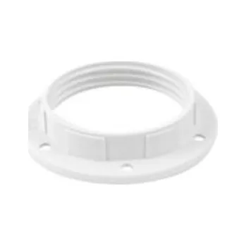 Objímka na žárovku Instalační kroužek k objímce E27 bílý