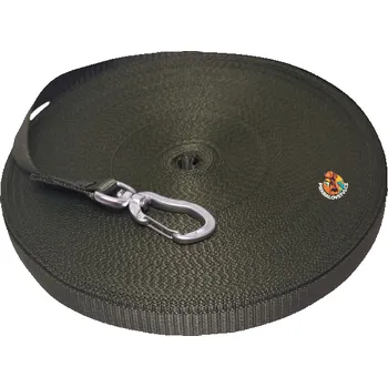 Vodítko pro psa Dinofashion Stopovací vodítko pro velké psy - Khaki Velikost: 20m/20mm