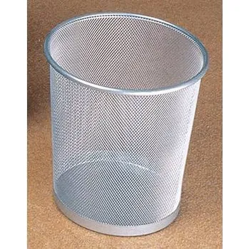 Odpadkový koš Helit the circle network H2518500 odpadkový koš 15 l (Ø x v) 265 mm x 280 mm kov stříbrná 1 ks