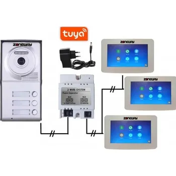 Přístupový systém Set WIFI P2P TUYA videozvonku | ZONEWAY ZW-777 plus ZW-702-3