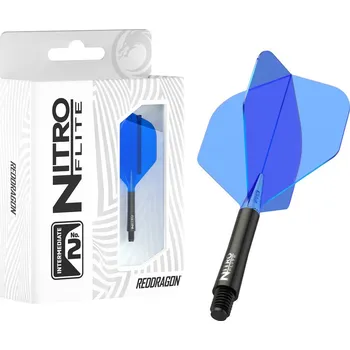 Příslušenství pro šipky Letky Red Dragon Nitro Flite Black/Blue Midi