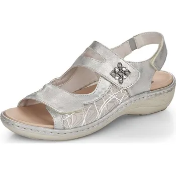 Dámská obuv Rieker Dámské sandály REMONTE D7647-40 stříbrná S6 41