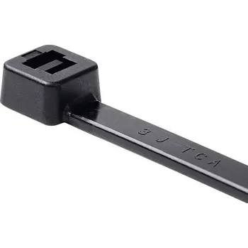 Stahovací páska HellermannTyton 111-01264, GL200-PA11W-BK (100), stahovací pásky, 4.70 mm, 202 mm, černá, 100 ks