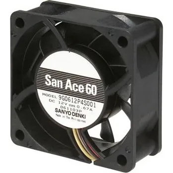 PC ventilátor Axiální ventilátor, řada: 9G DC, 60 x 60 x 25mm, průtok vzduchu: 72.5m³/h 6W 12 V DC