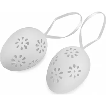 kreativní sada Stoklasa Velikonoční děrovaná vajíčka k zavěšení / domalování 6 ks