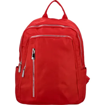Trendy dámský textilní batoh Katina, červený