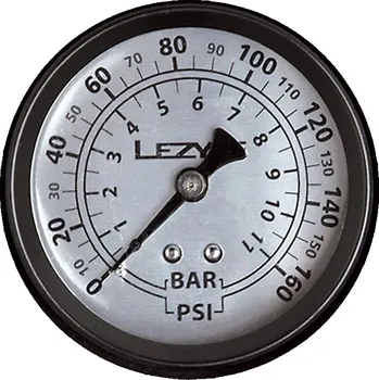 pumpička měřič tlaku (manometr) pro pumpu LEZYNE 160 PSI GAUGE 2" BLACK / SILVER