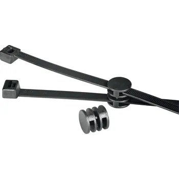 Stahovací páska HellermannTyton 156-00275, T120RCOUPLER, stahovací pásky, 7.60 mm, 380 mm, černá, 1 ks