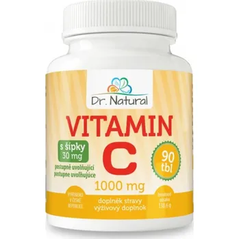 Vitamín C s šípky 1000 mg – 90 tablet Dr.Natural