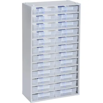 Úložný box Allit 464810 zásobník na drobné díly , VarioPlus ProM 57/48, (š x v x h) 300 x 565 x 140 mm, stříbrná, 1 ks