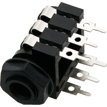Elektrický konektor Plastový konektor Jack 6.3 mm mono montážní