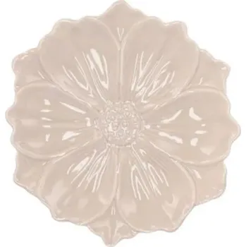 Talíř Šedý keramický talířek ve tvaru květu Bloom Cosmea - Ø 11*3 cm