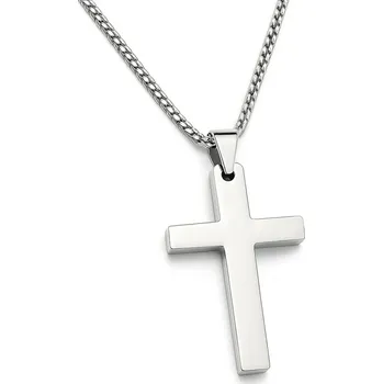 Šperk BM Jewellery Náhrdelník Křížek 5,2 cm z chirurgické oceli S209080