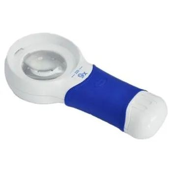 Lupa Ruční lupa, poměr zvětšení: 9X průměr čočky 48mm osvětlená Coil