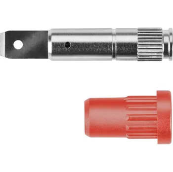 Krokosvorka Schützinger DI EPB 6792 Ni / FST 4.8x0.8 / RT lisovaná zásuvka červená 1 ks
