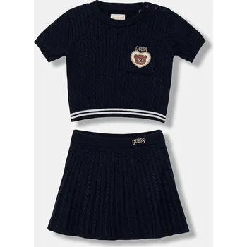 Dámský svetr Dětská souprava s příměsí vlny Guess 2-pack K6RG08.Z37L1.PPY2 námořnická modř 59X, vel. 105-112