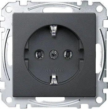 Elektrická zásuvka Merten zásuvka Systéem M antracitová MEG2301-0414 1 ks