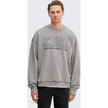 Pánská mikina Pánská mikina DIESEL S-BOXT-RAW-V1 A20463_0KMAG šedá Velikost: XXL