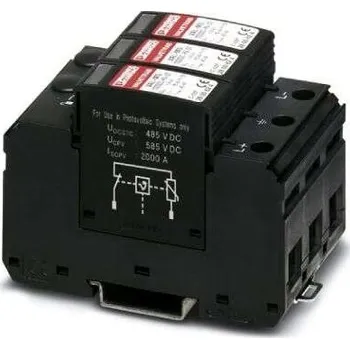 Přepěťová ochrana Svodič přepětí, řada: VAL-MS 1000DC-PV/2 plus V, 335 V AC pojistka proti přepětí, Lišta DIN Phoenix Contact