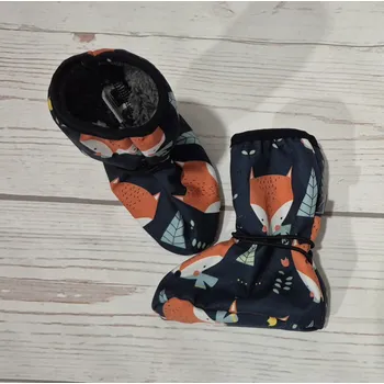 Capáčky Yháček Botičky Yháček, softshell s beránkem, Liščí hlavy na petrolejové Velikost:: M