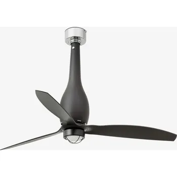 ETERFAN M LED, černá, stropní ventilátor s DC motorem - FARO
