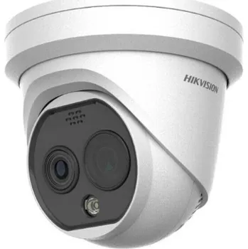 IP kamera Hikvision DS-2TD1228T-2/QA - IP Turret termo-optická kamera; objektiv 2,1mm, IR 15m, Audio,Alarm, blikač, Fire detection