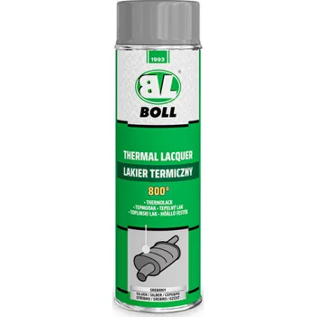 Barva ve spreji BOLL Vysokoteplotní barva na výfuky, žáruvzdorná barva ve spreji 650°C, 500ml stříbrná, 001018