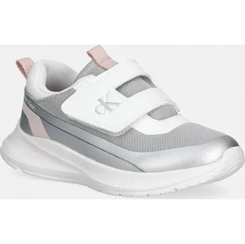 Chlapecké tenisky Dětské tenisky Calvin Klein Jeans V1A9.83230.20.29 stříbrná SLV, EUR 26
