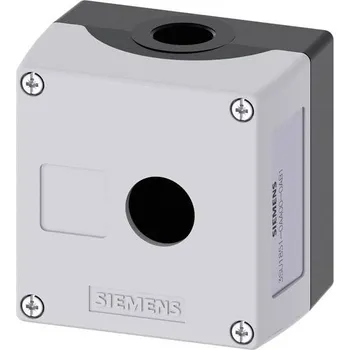 Siemens 3SU1851-0AA00-0AB1 3SU18510AA000AB1 1 instalační pozice, pro upevnění na podlaze (d x š x v) 89.4 x 85 x 64 mm bez potisku šedá 1 ks