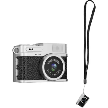 Digitální kompakt Easypix MiniPro XS1 digitální fotoaparát 2 Megapixel černá, stříbrná Full HD videozáznam, s vestavěným bleskem, integrovaný akumulátor