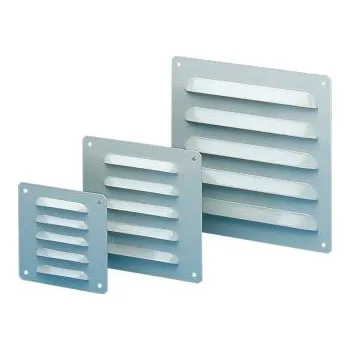 Nábytkové kování Mřížka, řada: ClimaSys Šedá, Ocel, 170 x 190mm