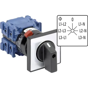 Kraus a Naimer CH10.A007.FT2.F785 přepínač voltmetru 360 ° šedá, černá 1 ks