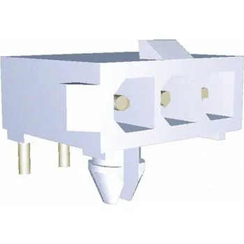 Elektrický konektor Konektor PCB, řada: Mini-Universal MATE-N-LOK Vodič-Deska, počet kontaktů: 3 izolace pájením, 9.5A, Průchozí otvor TE
