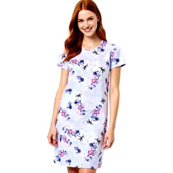 Dámská noční košile Dámská Noční Košile FOLTÝN DKHL 337 Velikost: XL, Materiál: Krátký rukáv