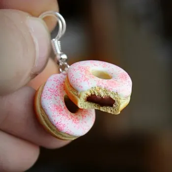 Náušnice Prosperk Sladké náušnice donuty s čoko náplní S3732