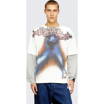 Pánské tričko Pánské tričko DIESEL T-BOXT-V13 A20945_0PLAT bílé Velikost: XL