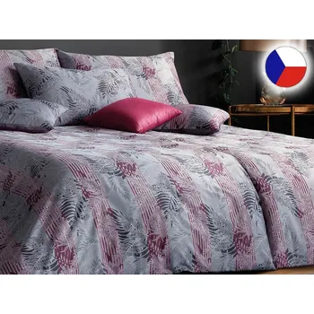 Povlečení Damaškové povlečení EXCELLENT 2x 70x90, 240x220 SOPHIA Griseo šedovínová